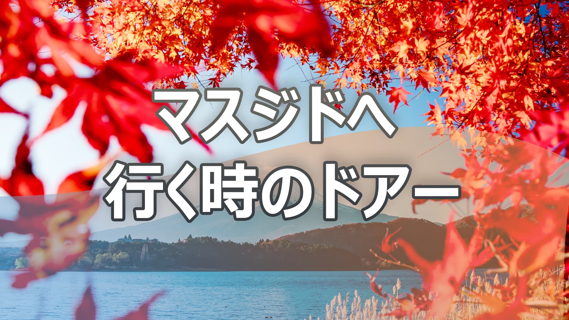 マスジドへ行く時のドアー